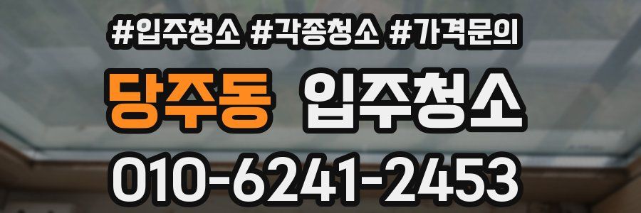 당주동 이사청소