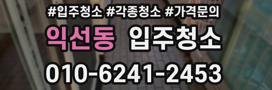 익선동 이사청소