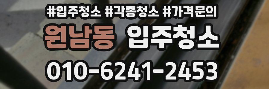 원남동 이사청소