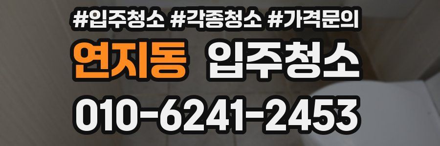연지동 이사청소