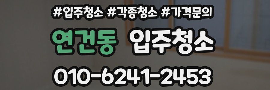 연건동 이사청소