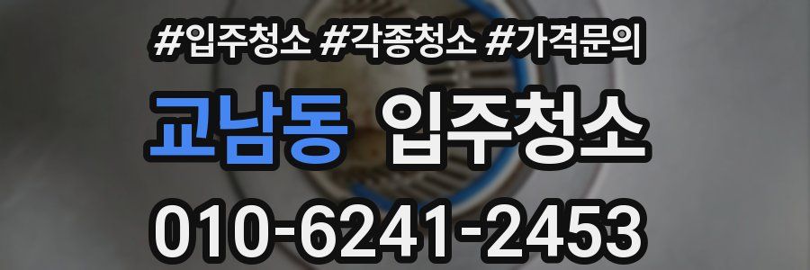 교남동 이사청소
