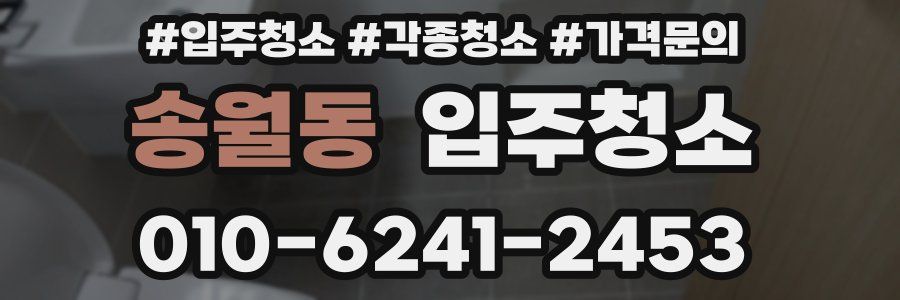 송월동 이사청소