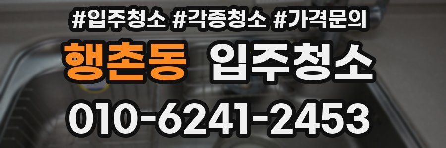 행촌동 이사청소