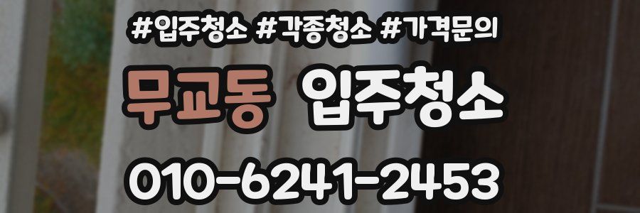 무교동 이사청소