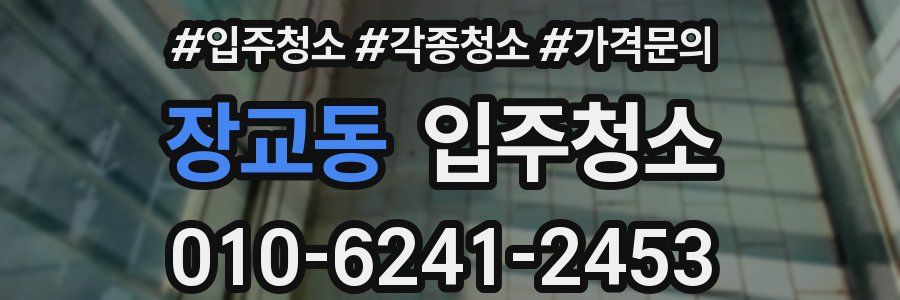 장교동 이사청소