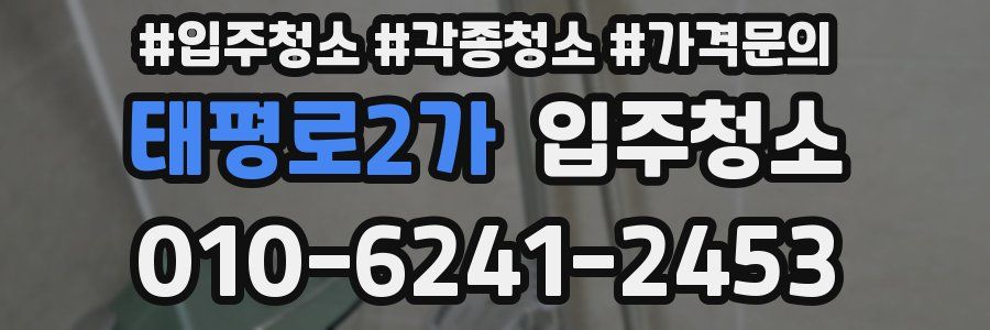 태평로2가 이사청소