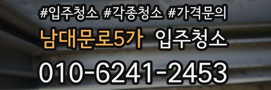 남대문로5가 이사청소