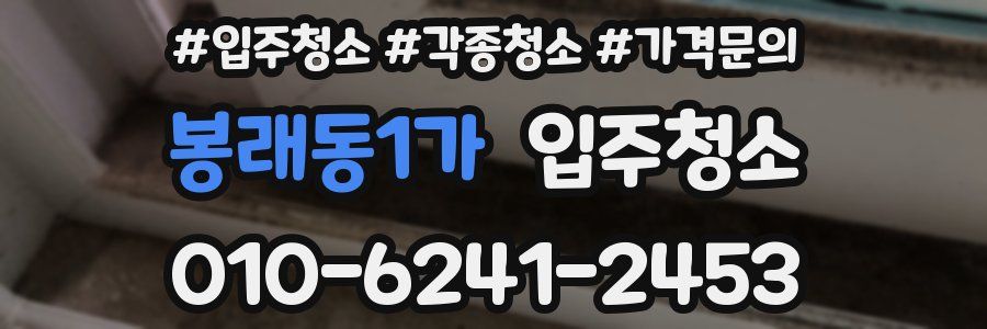 봉래동1가 이사청소