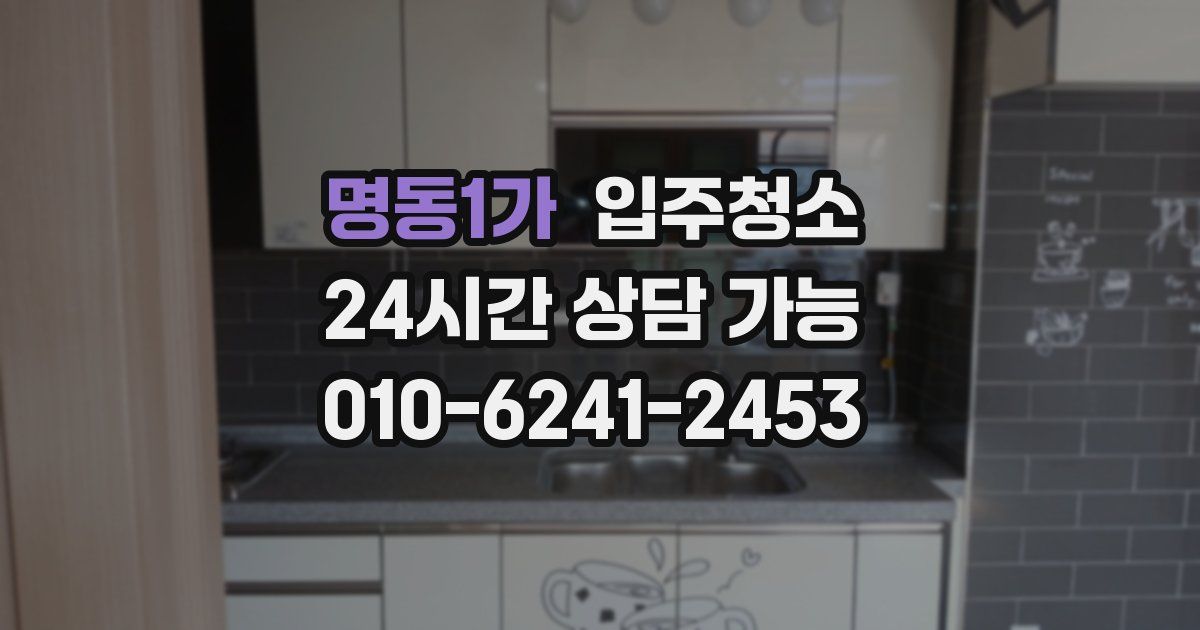 명동1가 입주청소