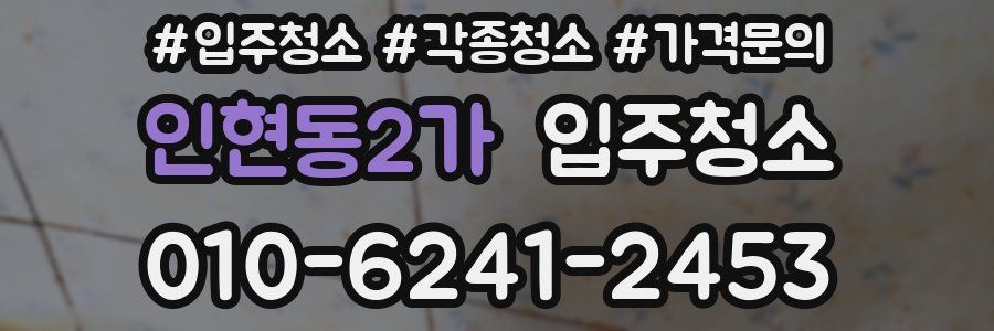 인현동2가 이사청소