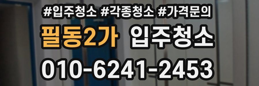 필동2가 이사청소