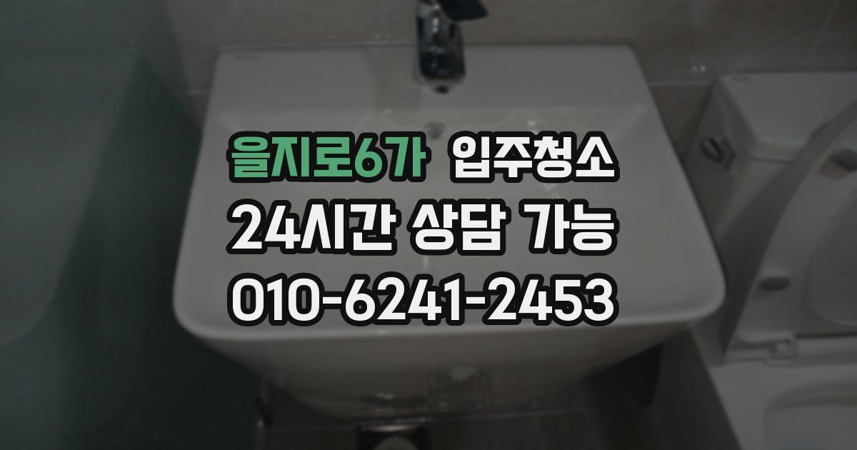 을지로6가 입주청소