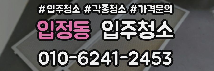 입정동 이사청소