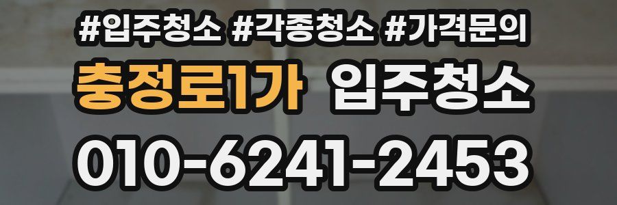 충정로1가 이사청소