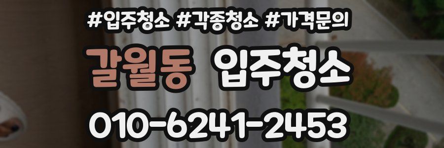 갈월동 이사청소