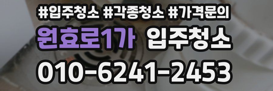 원효로1가 이사청소