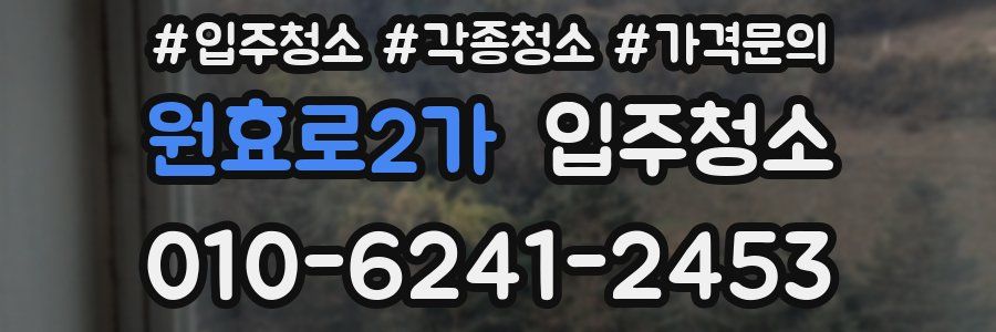 원효로2가 이사청소