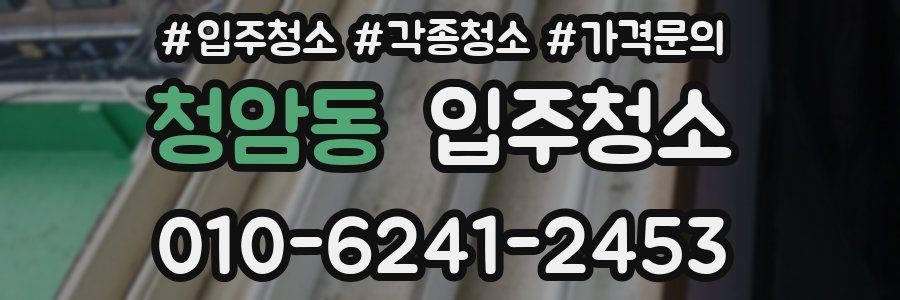 청암동 이사청소