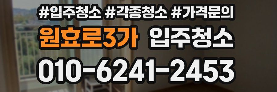 원효로3가 이사청소