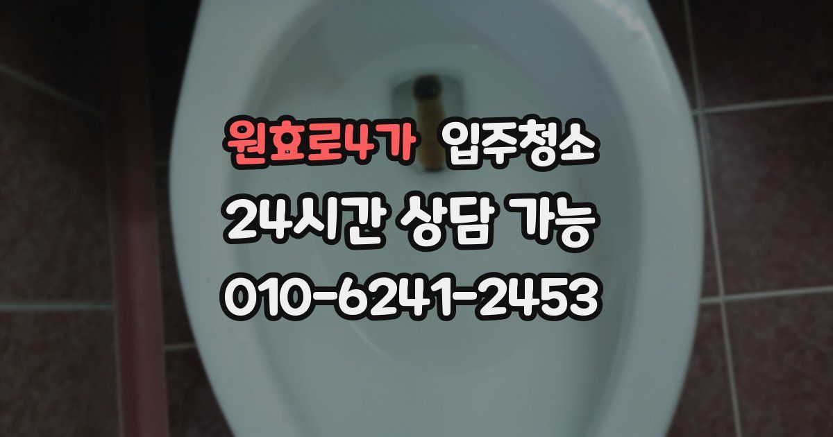 원효로4가 입주청소