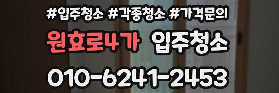 원효로4가 이사청소