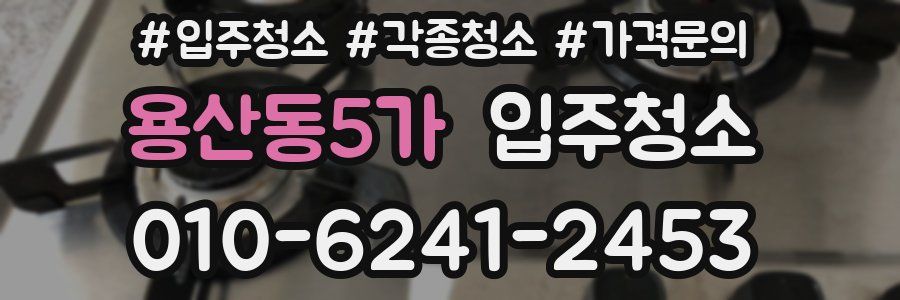 용산동5가 이사청소