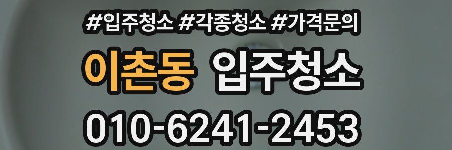 이촌동 이사청소