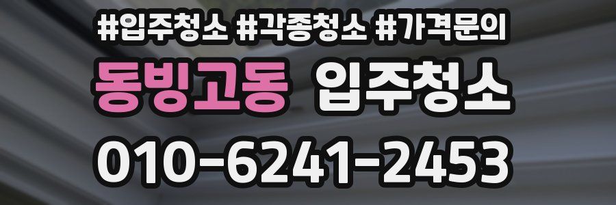동빙고동 이사청소