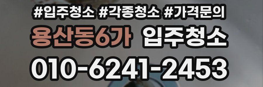 용산동6가 이사청소