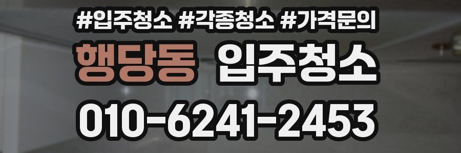 행당동 이사청소
