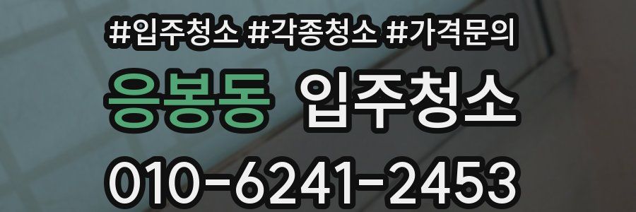 응봉동 이사청소