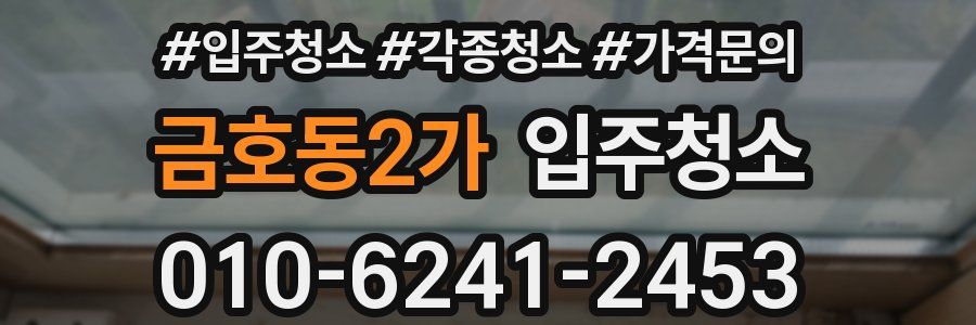 금호동2가 이사청소