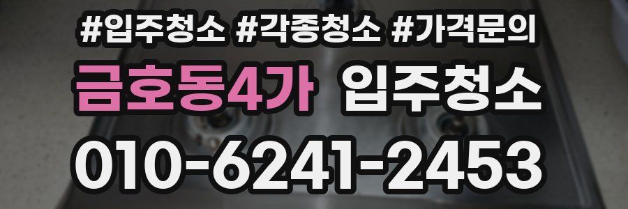 금호동4가 이사청소