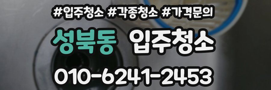 성북동 이사청소