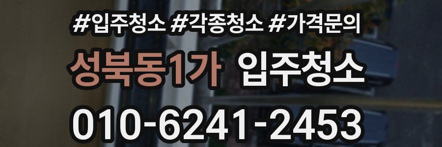 성북동1가 이사청소