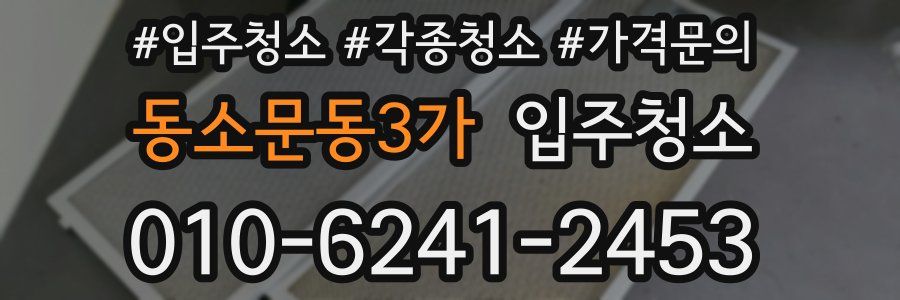 동소문동3가 이사청소