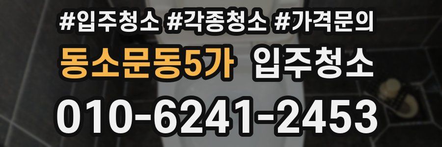 동소문동5가 이사청소