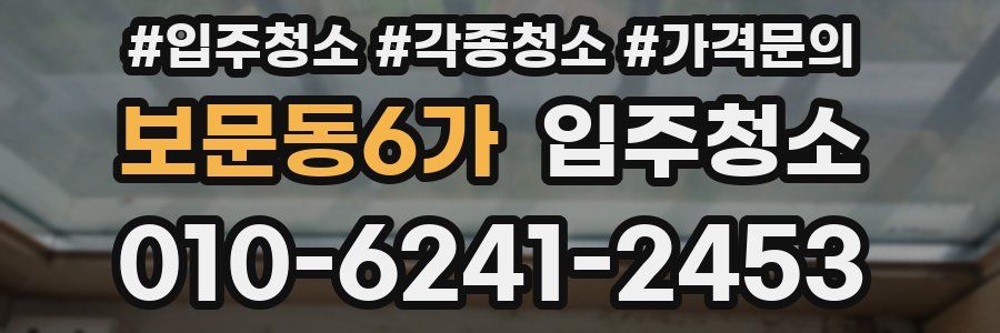 보문동6가 이사청소