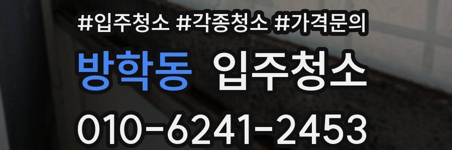 방학동 이사청소