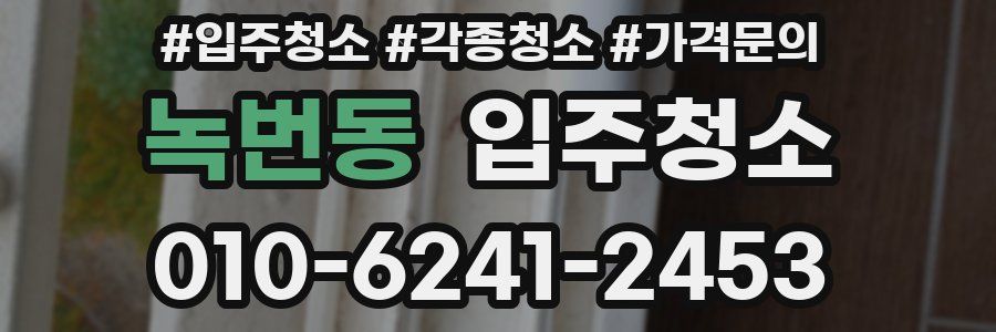 녹번동 이사청소