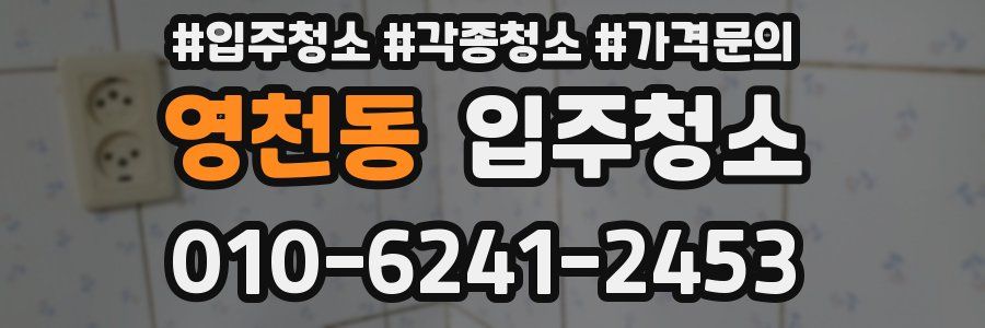 영천동 이사청소