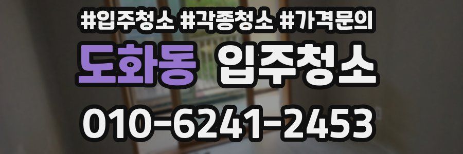 도화동 이사청소