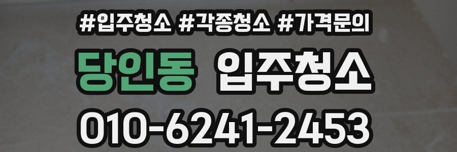 당인동 이사청소