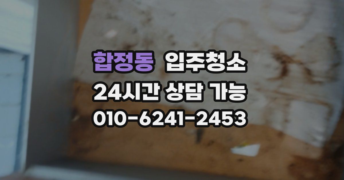 합정동 입주청소