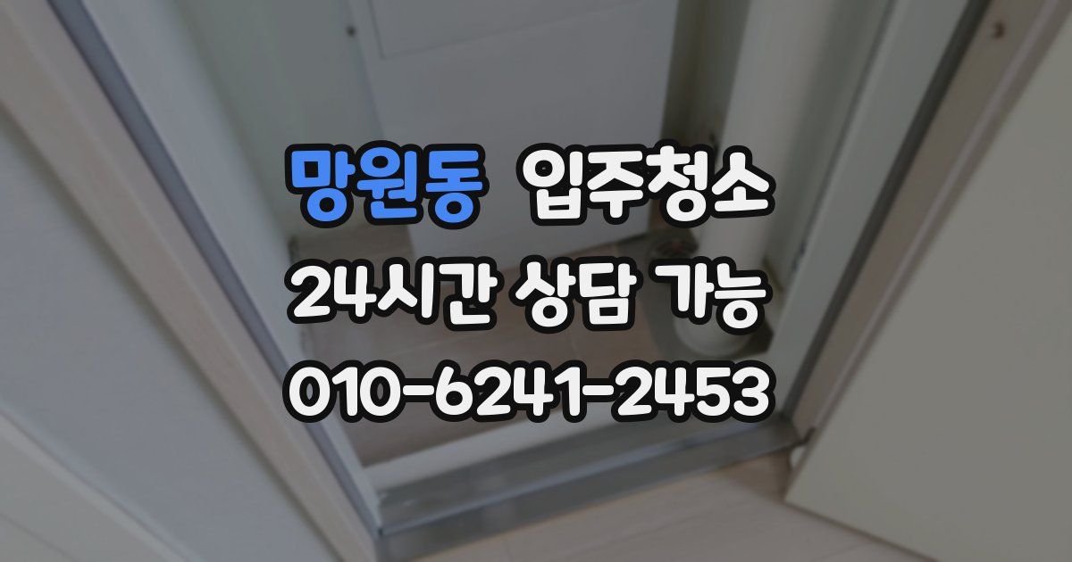 망원동 입주청소