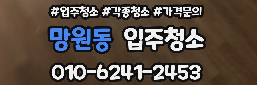 망원동 이사청소