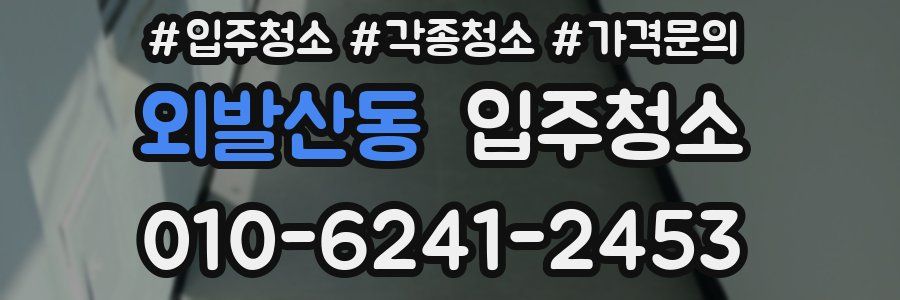 외발산동 이사청소