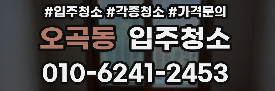 오곡동 이사청소