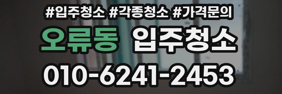 오류동 이사청소